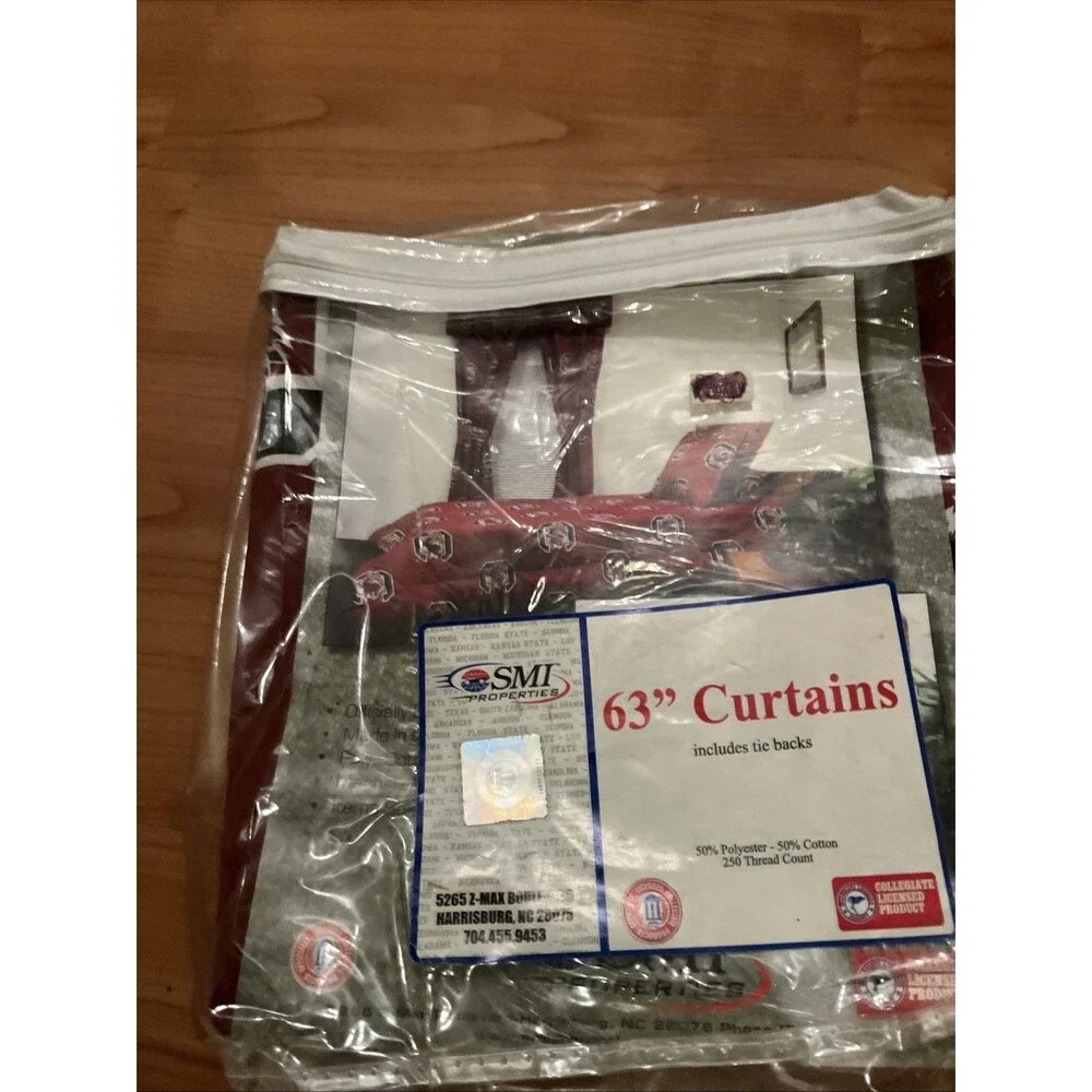 South Carolina Gamecocks Curtain 2-Piece Matching Panel Set 63